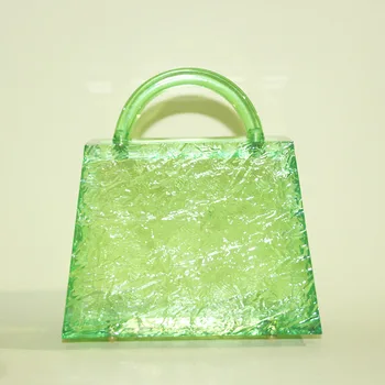 PVC Jasné zelené Želé Taška Pro Ženy Luxusní Kabelky Ženy, Tašky, Značkové Transparentní Peněženky a Kabelky Crossbody Tašky sac hlavní