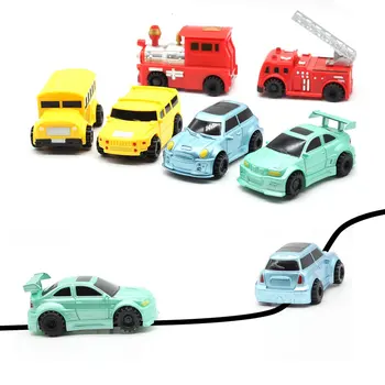 Magic Pen Induktivní Auto Truck Sledovat Všechny Nakreslena Černá Čára Track Mini Hračka Inženýrství Vozidla Vzdělávací Hračky