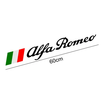 2KS 60CM Sportovní Auto Boční Dveře Samolepky Pro Alfa Romeo Giulia, Giulietta 159 156 MITO Stelvio 147 GT Vinyl Auto Dekor Příslušenství