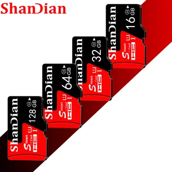SHANDIAN Kvality C10 32GB Paměťové karty micro sd C10 8GB 16GB 32GB 64GB Micro SD Karty 128GB usb flash disk TF karty