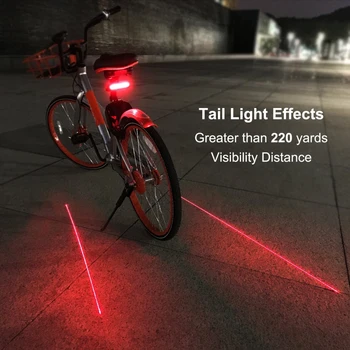 Kola Lehké Kolo Světlo, Zadní LED zadní Světlo Bezdrátové USB Dálkové Ovládání blinkru Laserové světlomety na Kolo Cyklistické Doplňky