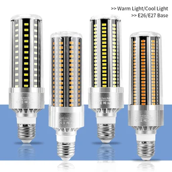 High Power LED Corn Light E27 LED žárovka 25W 35W 50W E26 LED Žárovka 85V-265V Super Jasné Světlo, ŽÁDNÉ Blikání Bombillas 5730 SMD