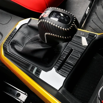 Pro Volkswagen POLO 2019 Shift Gear Panel Kryt Střihu, styling, Auto Příslušenství Centrální Ovládací Panel Rám Interiérové Lišty