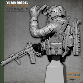 YuFAN Model /18 Pryskyřice Soupravy Americké komando, pryskyřice voják, poprsí YFWW-2022