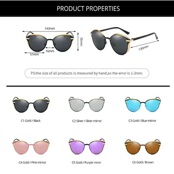 Pro Acme Značky Design Retro Cat Eye sluneční Brýle, Ženy, Polarizované Slitina Rám+TR90 Dámy Sluneční Brýle Oculos de sol Feminino PC1350