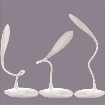 Eye Care LED Stolní Lampa Stmívatelné Flexibilní Husí krk 3 Barvy Teploty Non-Oslňující na Noční Stolek Office Čtení Úkol
