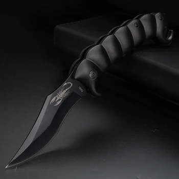 Skládací Kapesní Nůž 440c z Nerezové Oceli Venkovní Camping Skládací Nůž Osobnost Ruku Lovu Ručně vyráběné Nože Kolekce