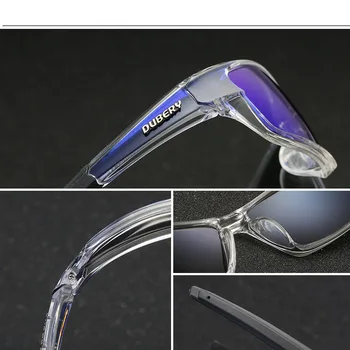 DUBERY Design Značky Polarizované sluneční Brýle Muži, Řidič Odstíny Muž Vintage Sluneční Brýle Pro Muže Spuare Barevné Letní UV400 Brýle
