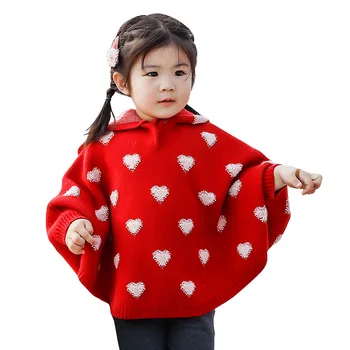 Nové Arrivel Podzim Holky Plášť Jarní Svetr Pletený Kabát Pro Dívky, Růžové A Červené Děti S Kapucí, Oblečení Pro 0-5 Roky Staré