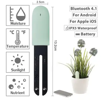Nové Mezinárodní verze Původní Květina Monitor Rostlin, Půdy, Vody, Světla Inteligentní Tester Pro Flora Senzor Zahrady
