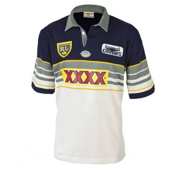 Queensland Cowboys 1995 Retro Dres Rugby Jersey Sportovní Košile S-5XL
