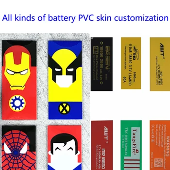 Všechny druhy baterií, PVC shrink sleeve, pouzdro izolace, vlastní vyrobené vzorky, PVC na zakázku