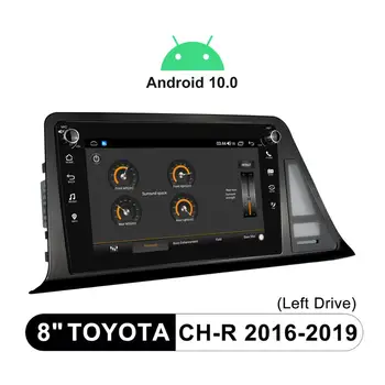 Android 10 1din Rádio Stereo 4GB 64GB HD 1280*720 Head Unit Magnetofon Multimediální Přehrávač Pro Toyota C-HR CH-R, CHR roku 2016 do roku 2019