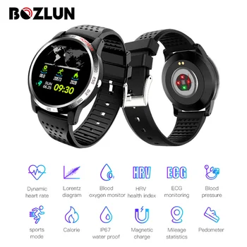 Bozlun W3 Smartwatch Krevního Tlaku Kyslíku, Srdeční Frekvence Monitoru Zdraví Fitness Tracker Chytrý Náramek Pro Huawei IOS Android