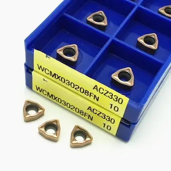 Řezný nástroj WCMX040208 ACZ330 WCMX040208FN Karbidu vložit fréza CNC nástroj U-tvaru drážky vrtáku WCMX 040208