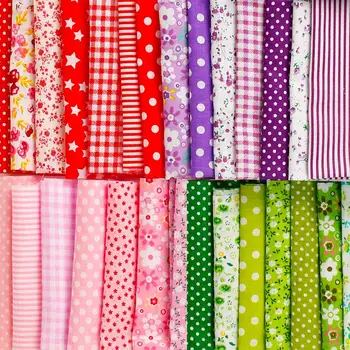 7pcs 50 cm tkaniny skrýš bavlněné tkaniny kouzlo balení patchwork textilie, jednoduché Tenké Patchwork Bavlněné Tkaniny Květinové Série Svazek Šití