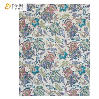 DIHIN DOMŮ 3 Barvy Módní Tištěné Opony Zahrnuty Záclony Vysoce Kvalitní Zahušťování Římské Slepý Rollor Žaluzie Pro Obývací Pokoj