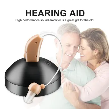Přenosný Mini naslouchátko Dobíjecí Zvuku Hlasu Zesilovač Za Ucho Pro Seniory Hluchota sluchadlo EU/US Plug