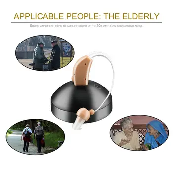 Přenosný Mini naslouchátko Dobíjecí Zvuku Hlasu Zesilovač Za Ucho Pro Seniory Hluchota sluchadlo EU/US Plug