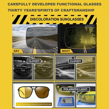 Vize Nocturna Ženy, Noční Vidění Brýle Muži Polarizované Anti-Oslnění, Čočky Žluté Sluneční Brýle Řidičské Brýle Pro Noční Vidění Pro Auto
