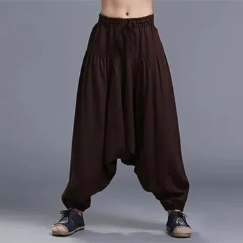 2020 Letní volné, ležérní hip hop streetwear taneční kalhoty,plus velikost širokou nohu Harem Kalhoty plus velikost M-5XL Autunm Cross-Kalhoty
