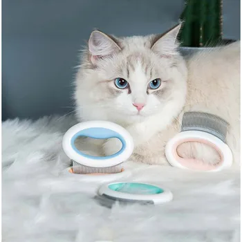 HOOPET Pet Cat Grooming Masážní Kartáč Rukojeť Hair Remover Pet Grooming Masážní Nástroj