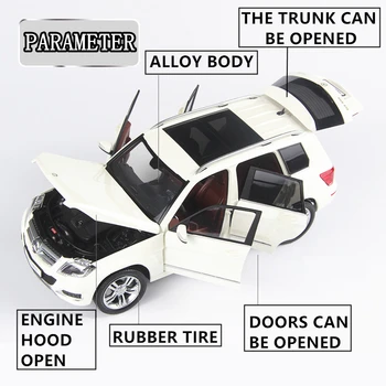 Welly 1:18 Mercedes GLK off-road vo slitiny model vozu simulace auto dekorace kolekce dárek hračka lití model hračka