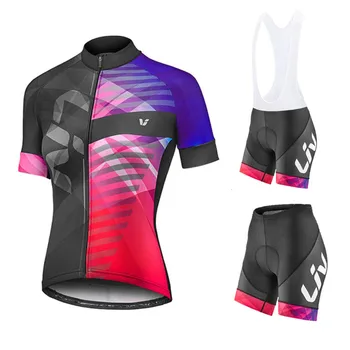 2020 Dámské Cyklistické Jersey Sada Letní dámské Cyklistické Oblečení dívčí Cyklistické Bib Kraťasy Cyklistické Oblečení MTB Kalhoty Oblek Sportovní Oblečení