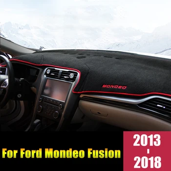 Auto Kryt Palubní desky Vyhněte se Světlo Mat Anti-UV Podložky pod Koberce, Příslušenství LHD Pro Ford Mondeo Fusion 2013 2016 2017 2018