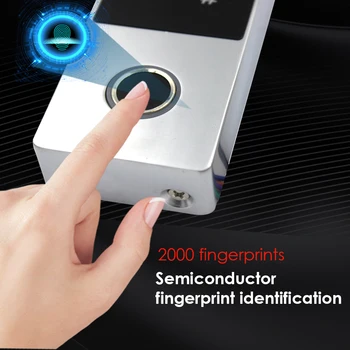 Nový Kov IP68 Vodotěsné Otisků prstů Samostatné Dveře Systém Kontroly Přístupu S RFID Čtečkou Karet