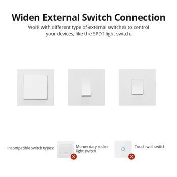 SONOFF ZBMINI Zigbee 3.0 Two-Way Smart Switch APP Dálkové Ovládání Pracuje S eWeLink Podporu SmartThings Hub Alexa Google Domov