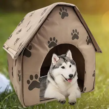 Portable Dog House Skládací Zimní Teplé Pet Bed Hnízdo Stan Kočka Štěně Chovatelské Stanice Pet Bed Hnízdo Stan