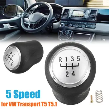 5/6 Speed Gear Shift Knob Kryt Black Pro Volkswagen pro VW Dopravy T5 T5.1
