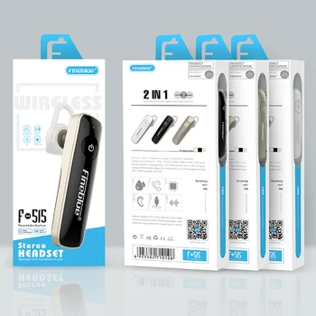 FineBlue F515 Bezdrátové In-ear Sluchátka Bluetooth Headset Redukce Šumu Zvuk, Handsfree Sporty Mimo Sluchátka