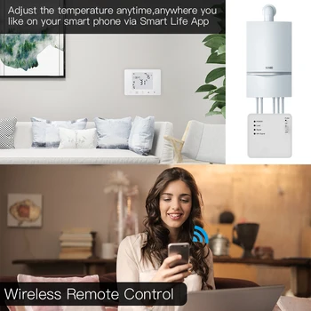 WiFi Inteligentní Termostat závěsné Plynové Kotle Topení Regulátor Teploty Práce s Alexa Google Domov