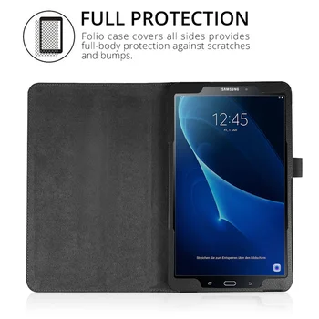 Slim Flip Stand Kryt PU Kožené Pouzdro pro Samsung Galaxy Tab 10.1 2019 SM-T510 SM-T515 T580 8.0 T290 S6 Lite 10.4 P610 A7 T500