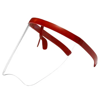 1ks Multifunkční Brýle obličejová Maska Pro Dospělé Large-frame Brýle Prachu A Kapek-důkaz Maska transparentní Maska
