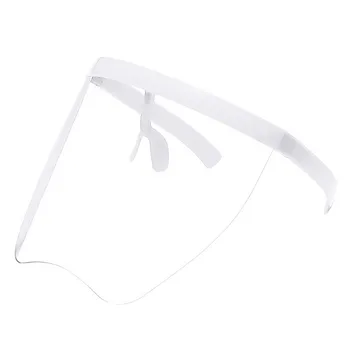 1ks Multifunkční Brýle obličejová Maska Pro Dospělé Large-frame Brýle Prachu A Kapek-důkaz Maska transparentní Maska
