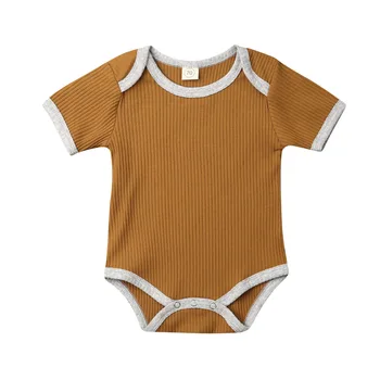AA 2020 Novorozené Dítě Dívka Chlapec Body Krátký/Dlouhý Rukáv Kombinéza Plná Oblečení Oblečení Kolem Krku Chlapci Dívky Oblečení