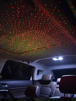 Star light USB Interiéru Vozu LED Světlo Střechy Atmosféru Hvězdné Oblohy Kontrolka Dual Barva Projektor Dekorativní Lampy Car Light