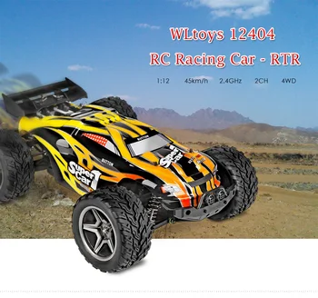 WLtoys 12404 RC Závodní Auto 45 km/h 1:12 4WD RC Crawler 2.4 GHz 2CH stříkající Vodě Prachotěsný RC Drift Vtipné Venkovní Hračky