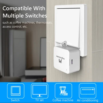 Bluetooth 5.0 Smart Switch Tlačítko Tlačná Garážová Vrata Otvírák Pro Aplikace, Časovač, Ovládání Smart Home Dálkové Ovládání Pro Osvětlení