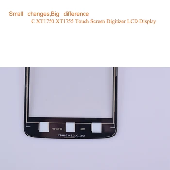 XT1750 XT1756 dotykový displej Pro Motorola Moto C XT1750 XT1755 Dotykový Senzor Digitizer Sklo Objektivu Přední Panel XT1754
