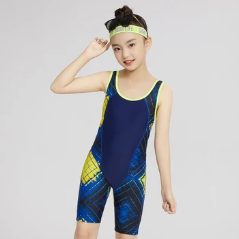 2020 Nejnovější Děti Sportovní Plavky 3-15T Jednoho Kusu Plavky Děti Trainning Soutěže v Plavání Oblek Chlapci Dívky Oblečení, Vana