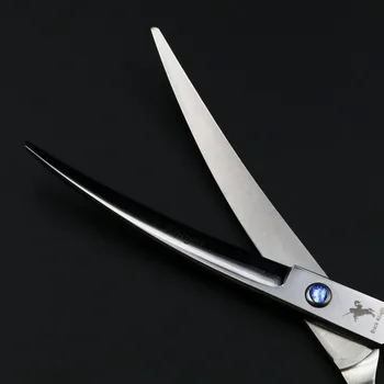 Profesionální Kadeřnické Nůžky 7 Palcový Stříhání Vlasů Nůžky Barber Pet Nůžky Zakřivené směrem Nahoru, Pravé/levé Ruky