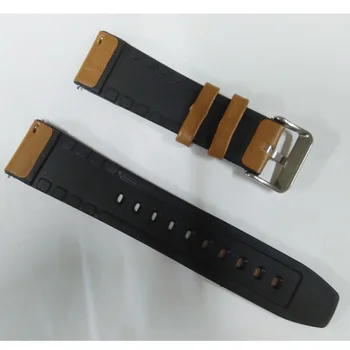 Watchband Kůže + Silikonový Náramek Kapela Pro Xiaomi Amazfit Stratos 3 2 2S Tempo Náhradní Popruh náramek Amazfit GTR 47mm
