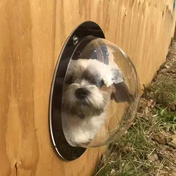 Pes Světlík Okno Kulaté Transparentní pro Plot Pet Peek pozor Odolný Dome
