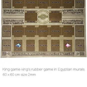 60x60cm Gumové Hrát Mat Egypt Nástěnná malba ve Stylu Soutěže Pad Pro Yu-gi-oh Karetní hry kolekce karty, dárkové karty Pro kluky D4