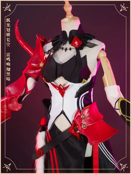 Anime Honkai Dopad 3 Raiden Mei Cosplay Kostým, Uniformy Šaty Halloween Kostým Pro Ženy Oblečení Nový 2020