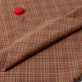 DIY Japonsko Malý Hadřík Skupiny Příze barvené Tkaniny pro Šití, Ruční práce Patchwork Quilting ,mřížky Stripe Dot 50x140cm Semišové Tkaniny SMTA